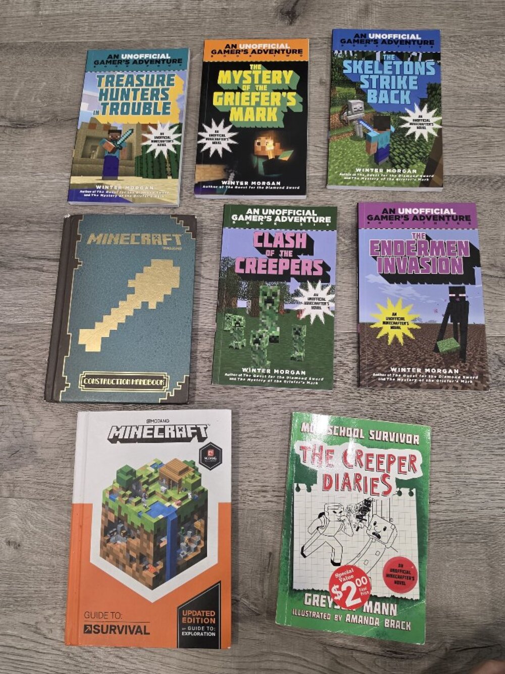 Minecraft Book Collection: Survival & Construction Unofficial Adventure Creeper